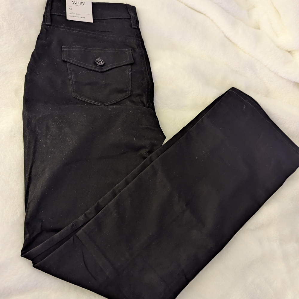 White House Black Market Black Boot Cut Pants